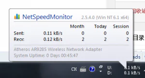 NetSpeedMonitor——在任务栏显示网速的小软件